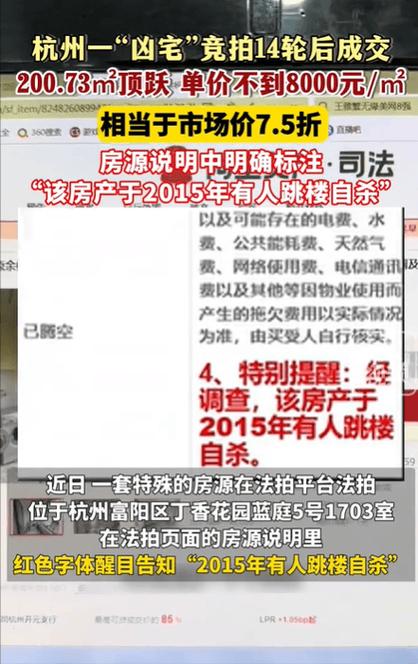新澳门历史开奖记录查询表和凶宅竞拍14轮后成交与杭州一凶宅竞拍14轮后成交